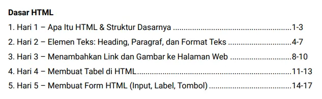 Materi dasar HTML