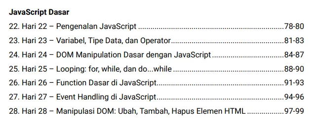 Materi dasar Javascipt