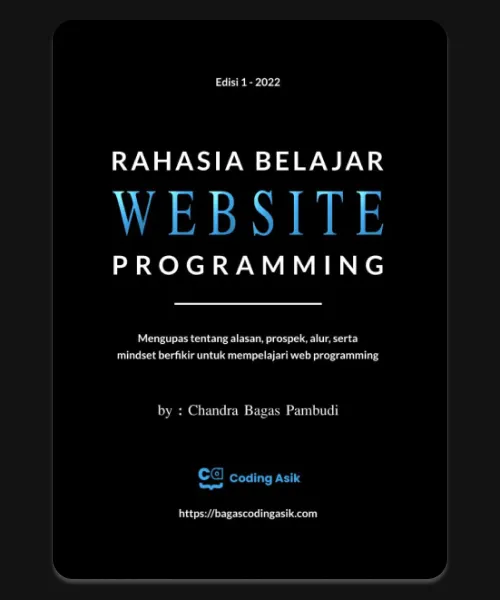 Ebook Rahasia Belajar Website Programming